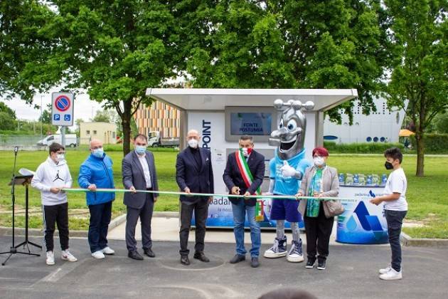 Padania Acque : Inaugurata ‘Fonte Postumia’ la casa dell’acqua di Malagnino