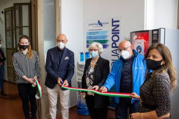 Cremona Padania Acque : inaugurata fontanella Conservatorio Monteverdi