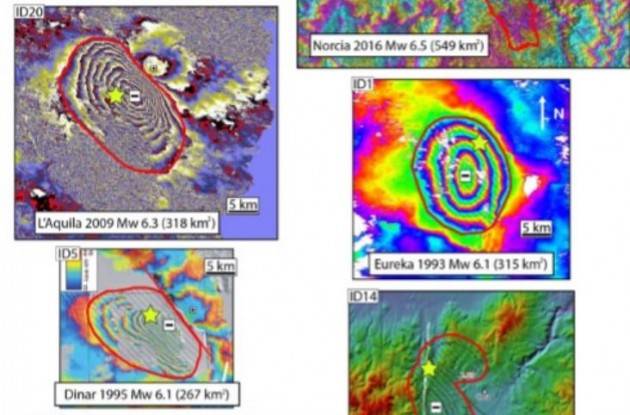 L’impronta digitale dei terremoti individuata dall’INGV con l’interferometria satellitare