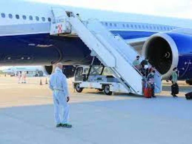 34 positivi ai tamponi controllo di un Volo India-Orio