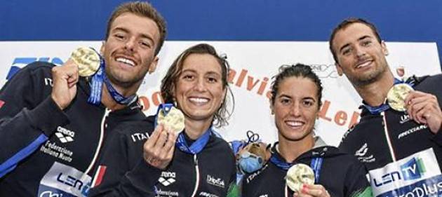 Europei di nuoto: fondo nel segno delle Fiamme oro con 5 atleti per 6 medaglie