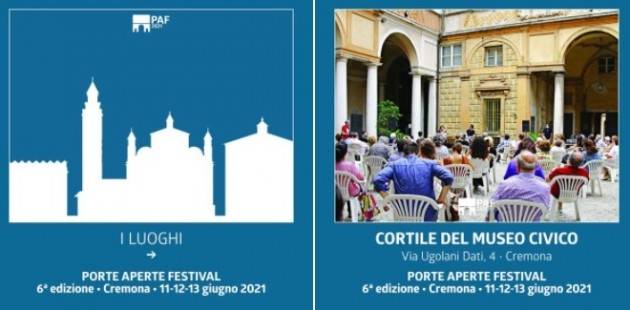 Cremona PAF 2021 Sesta edizione 11-12-13 giugno i luoghi