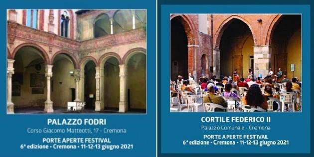 Cremona PAF 2021 Sesta edizione 11-12-13 giugno i luoghi