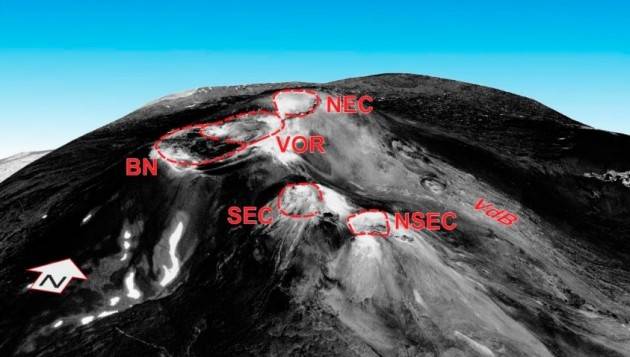 Individuato il “cuore pulsante” dell’Etna dallo studio delle fontane di lava del 2015