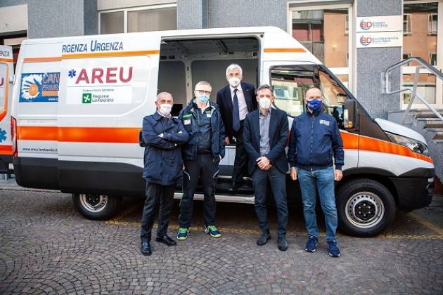Milano Cancro Primo Aiuto dona mezzo all’Areu per servizio di vaccinazione 