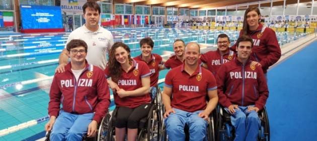 35 medaglie e record per i campioni delle Fiamme oro agli Europei di nuoto paralimpico