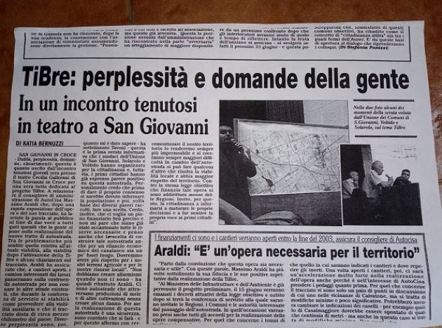 TIBRE era l’anno 1987 || Sante Gerelli  Sinistra Italiana Gussola