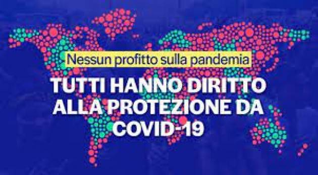 SOSPENDERE I BREVETTI SUI VACCINI ANTI-COVID PRESIDIO A CREMONA