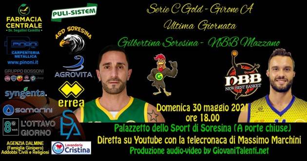 Gilbertina Basket Soresina Ultima giornata di Regular Season