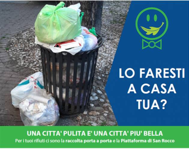 Cremona NUOVI ADESIVI  PER CORRETTO UTILIZZO DEI CESTINI STRADALI