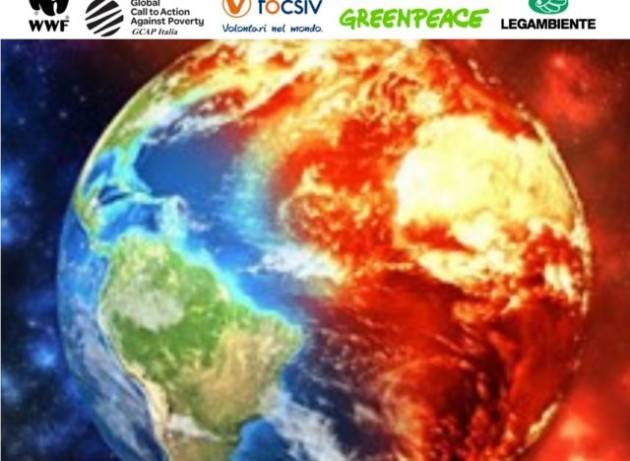Ambientalisti e Ong a G7, G20 e Draghi: ''Il cambiamento climatico accelera, accelerare gli aiuti ai Paesi più vulnerabili''