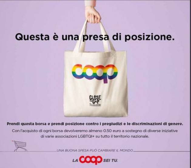 La Pride bag arriva nei punti vendita Coop Alleanza 3.0