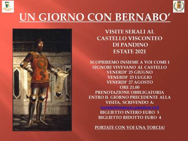  Visite serali al castello di Pandino (Cremona) 
