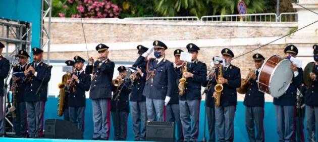 Euro 2020 nella Fan zone di Roma la Fanfara della Polizia