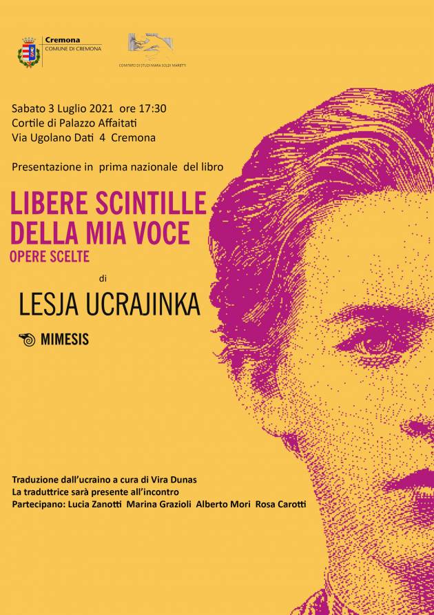 Cremona PRESENTAZIONE PRIMA NAZIONALE DI LIBERE SCINTILLE DELLA MIA VOCE 