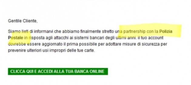 I cybertruffatori sfruttano il nome della Polizia postale