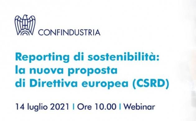 Il webinar di Confindustria sulla nuova proposta di direttiva europea (Csrd)