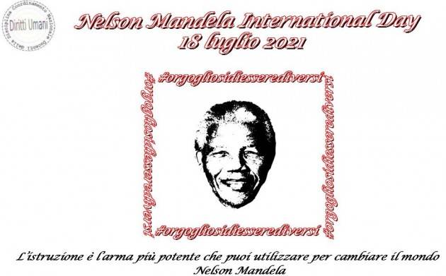 CNDDU Giornata internazionale per Nelson Mandela 2021