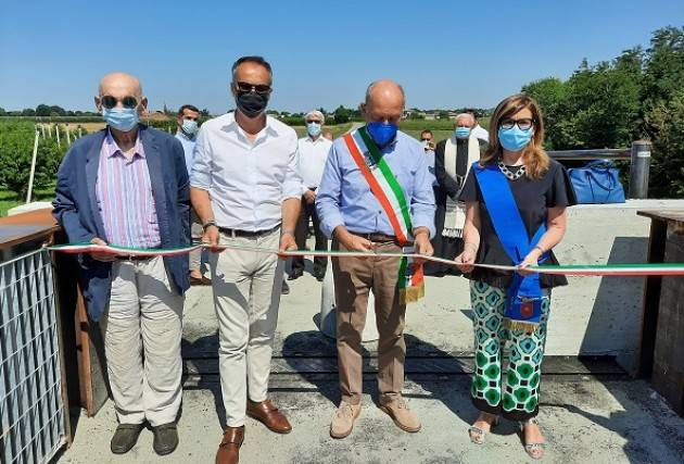 Inaugurato il nuovo ponte ciclopedonale di Villanova