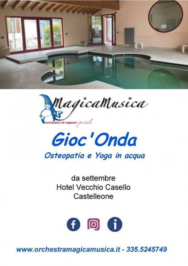 Castelleone Gioc’Onda, MagicaMusica approda in piscina