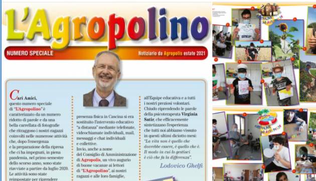 Cremona Cooperativa Sociale Agropolis ONLUS  Lo speciale di Agropolino è on line