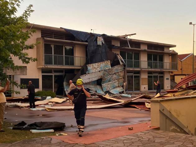 INGENTI DANNI A TREVIGLIO PER IL MALTEMPO - FOTO