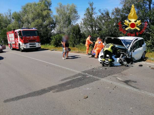 INCIDENTE A CRESPIATICA: TRE FERITI  -  FOTO