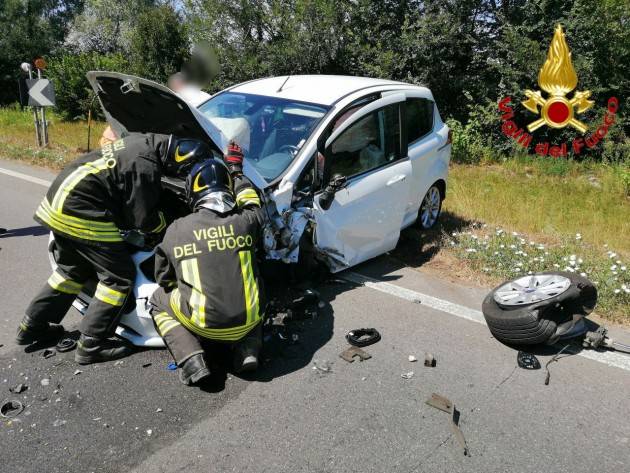 INCIDENTE A CRESPIATICA: TRE FERITI  -  FOTO