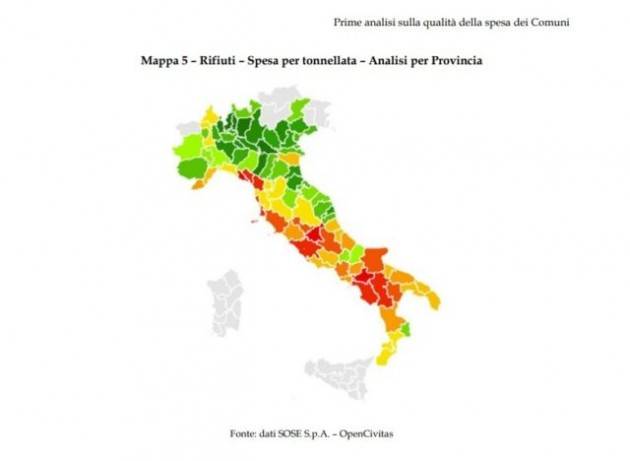 Tari, ecco perché la gestione dei rifiuti urbani ha costi tanto diversi lungo lo Stivale
