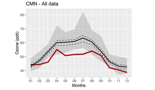 I lockdown possibile causa dei bassi valori di ozono troposferico
