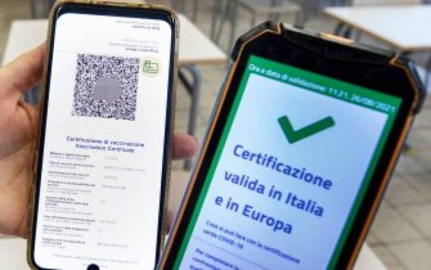 Green Pass ecco le nuove regole dal 1° settembre