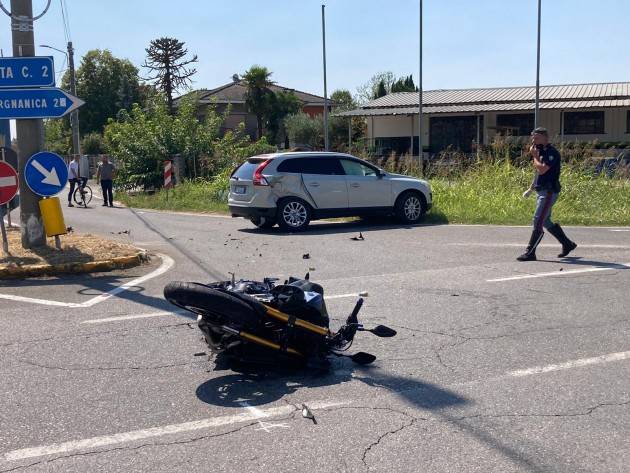 Grave Incidente A Ripalta Arriva Elisoccorso Foto