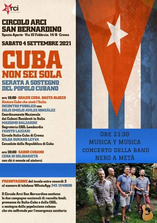 Aiutare Cuba, che aiutò l'Italia