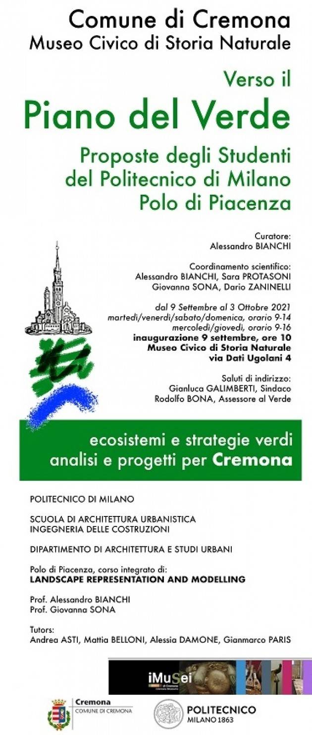Cremona Inaugurazione della mostra Verso il Piano del Verde