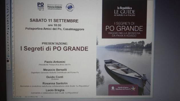 Casalmaggiore Presentazione della guida 'I segreti del Po'