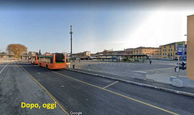 Cr Alberi tagliati Stazione bus a fianco del parcheggio e molti disagi 