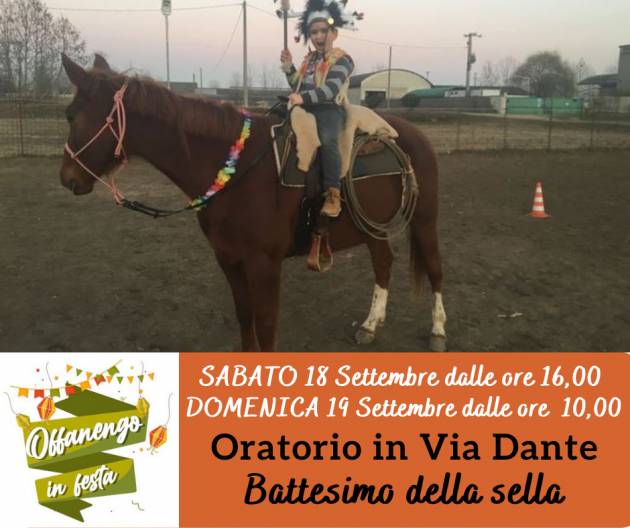 OFFANENGO IN FESTA: ECCO IL PROGRAMMA DEGLI EVENTI