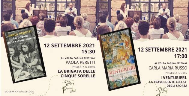 Domenica 12 settembre secondo appuntamento con il Volta Pagina Festival 