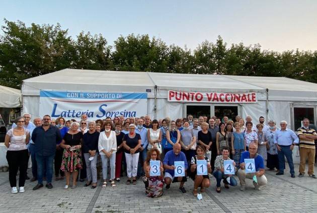 Soresina L’HUB Vaccinale ha chiuso con 36.144 dosi Diego Vairani ringrazia