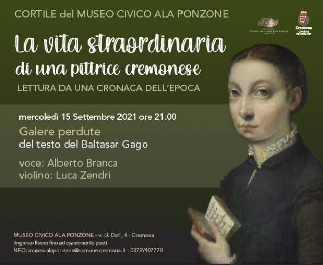 Cremona Ultimo appuntamento della rassegna dedicata a Sofonisba Anguissola