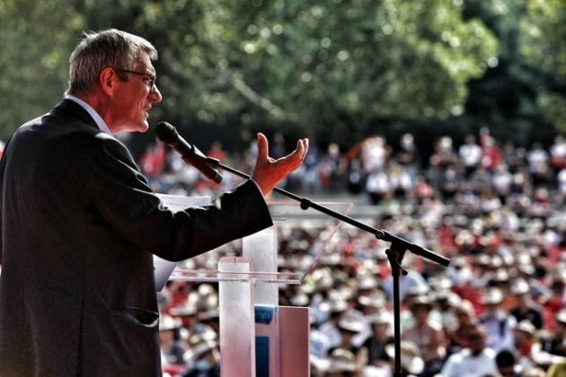 Milano  Maurizio Landini (Cgil) Il governo ci ascolti o riprenderemo le piazze