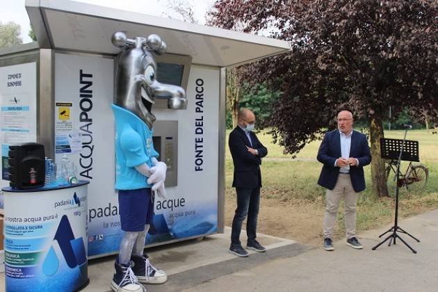 Bonemerse, Padania Acque : inaugurata la casa dell’acqua ‘Fonte del Parco’