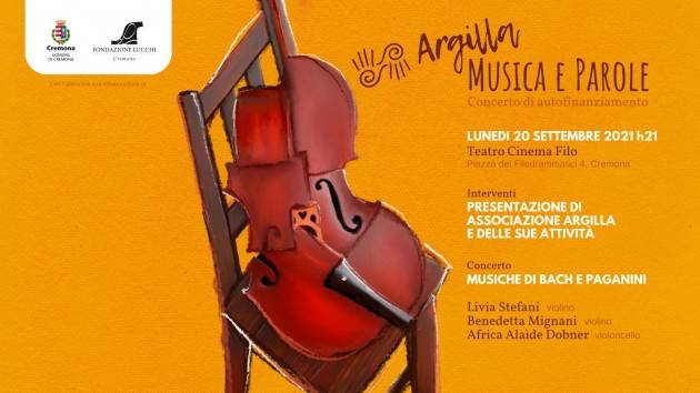 Cremona Concerto Autofinanziamento al  Filo ARGILLA: MUSICA E PAROLE
