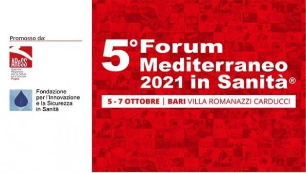 Forum Mediterraneo in sanità: la 5° edizione dal 5 al 7 ottobre