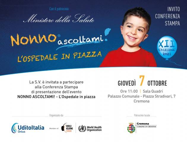 Cremona Tornano le domeniche di prevenzione di Nonno Ascoltami!