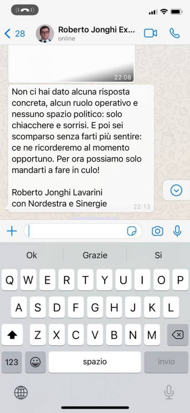 Ciocca: ''Ho dato mandato per denunciare Jonghi Lavarini''