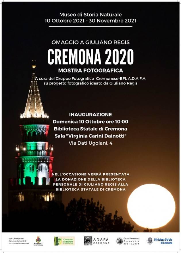 Cremona ADAFA Omaggio a Giuliano Regis domenica 10 ottobre