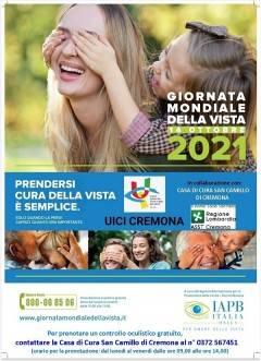 UICI Cremona GIORNATA MONDIALE DELLA VISTA GIOVEDI’ 14 OTTOBRE 2021