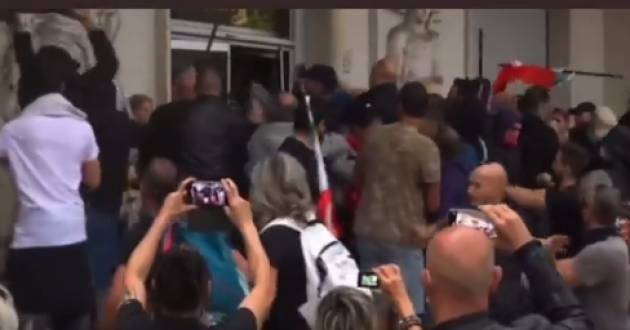 Roma Attacco fascista alla Cgil. Oggi,10 ott.,presidio in Via Mantova ore 10