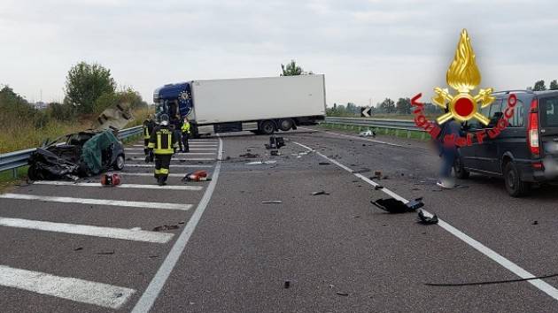 Tavazzano (Lodi) Stamane , domenica 10 ottobre, un morto da incidente stradale